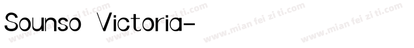 Sounso Victoria字体转换